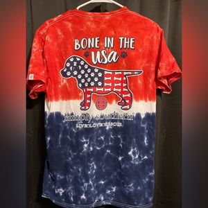 SS DOG BONE IN USA TIE DYE T SHIRT 🐕